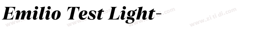 Emilio Test Light字体转换